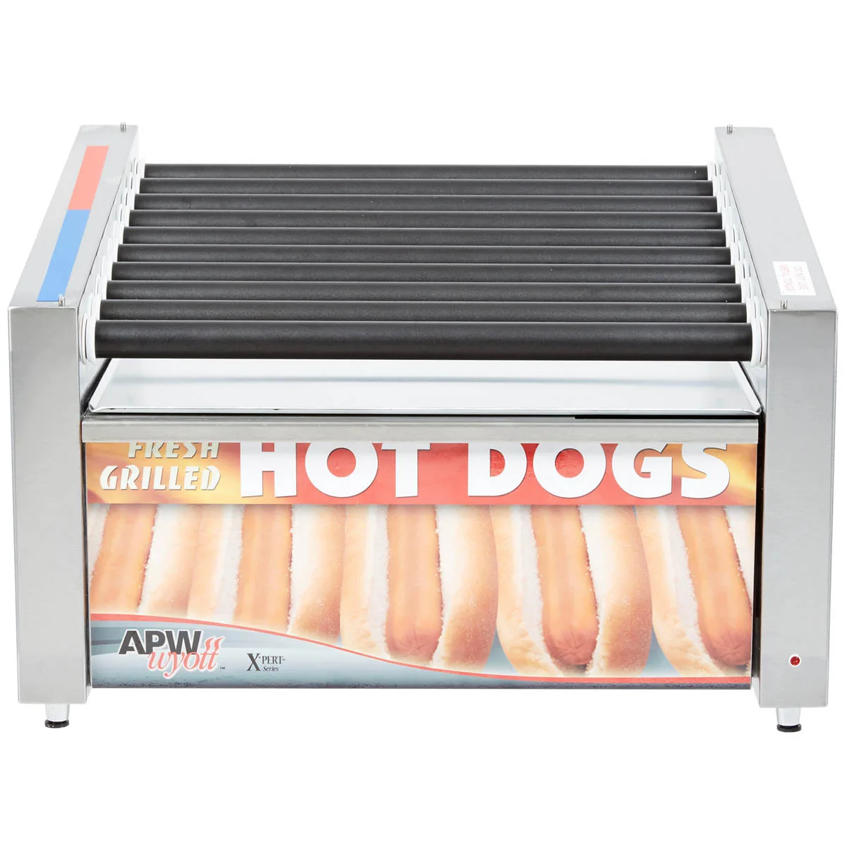 APW Wyott HRS-31 23" HotRod Hot Dog Grill w/ Infinite Controls, 11 Tru-Turn Rollers