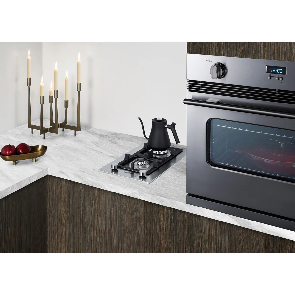 Summit GCJ2SS 12" Built-In Gas Cooktop/Hotplate with (2) Burners, Stainless Steel Surface, 13.400 BTU