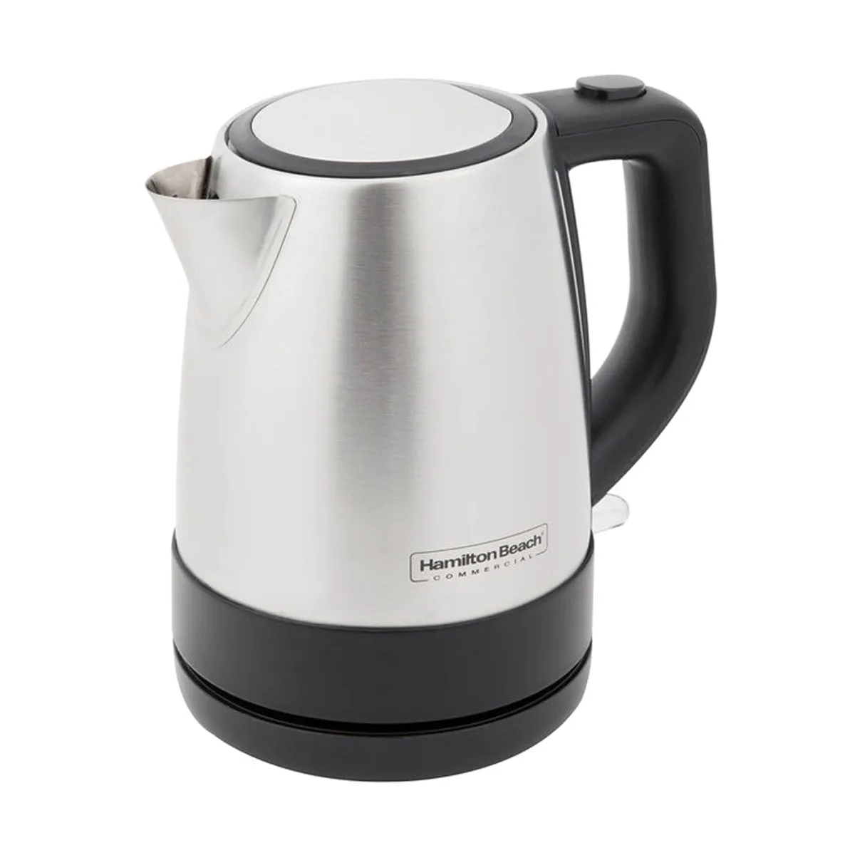 Hamilton Beach HKE110 1L Stainless Concealed Element Shutoff/Boil‑Dry, Spout w/ Mesh, 3′, 120V/1200W
