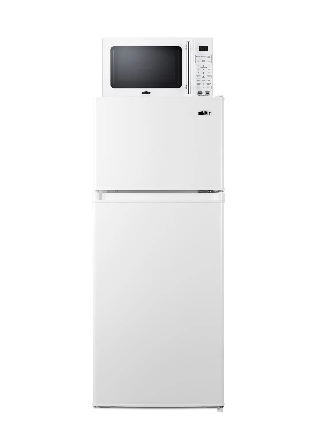 Summit MRF72WA 19" Wide 4.5 cu ft 2‑Door Refrig‑Freezer with 0.7 cu ft Mic, USB, Allocator, 115V 15A