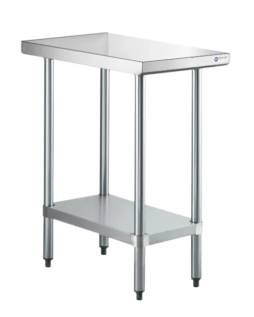 Steel Works SWWTS-3015-316 15" Open Base Work Table with Undershelf / without Backsplash