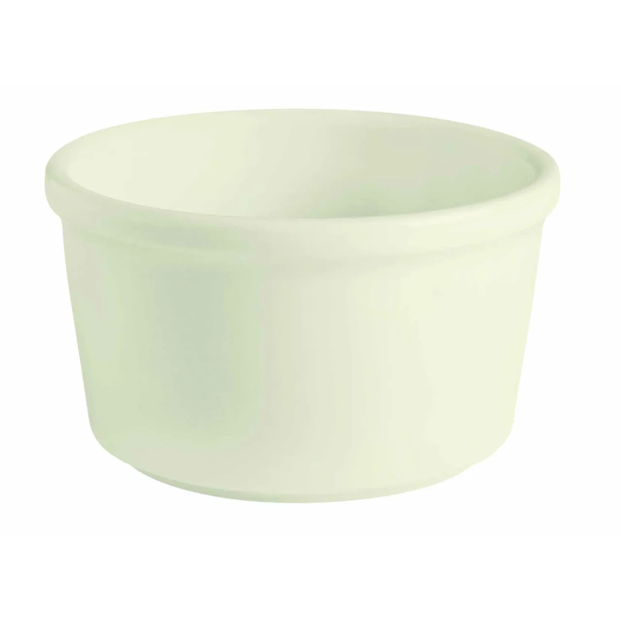 GET PP1100807324 Ramekin, Medium, 6-1/10 Oz, 3-3/4", Rolled Edge, Porcelain, Off White - 1 Dozen
