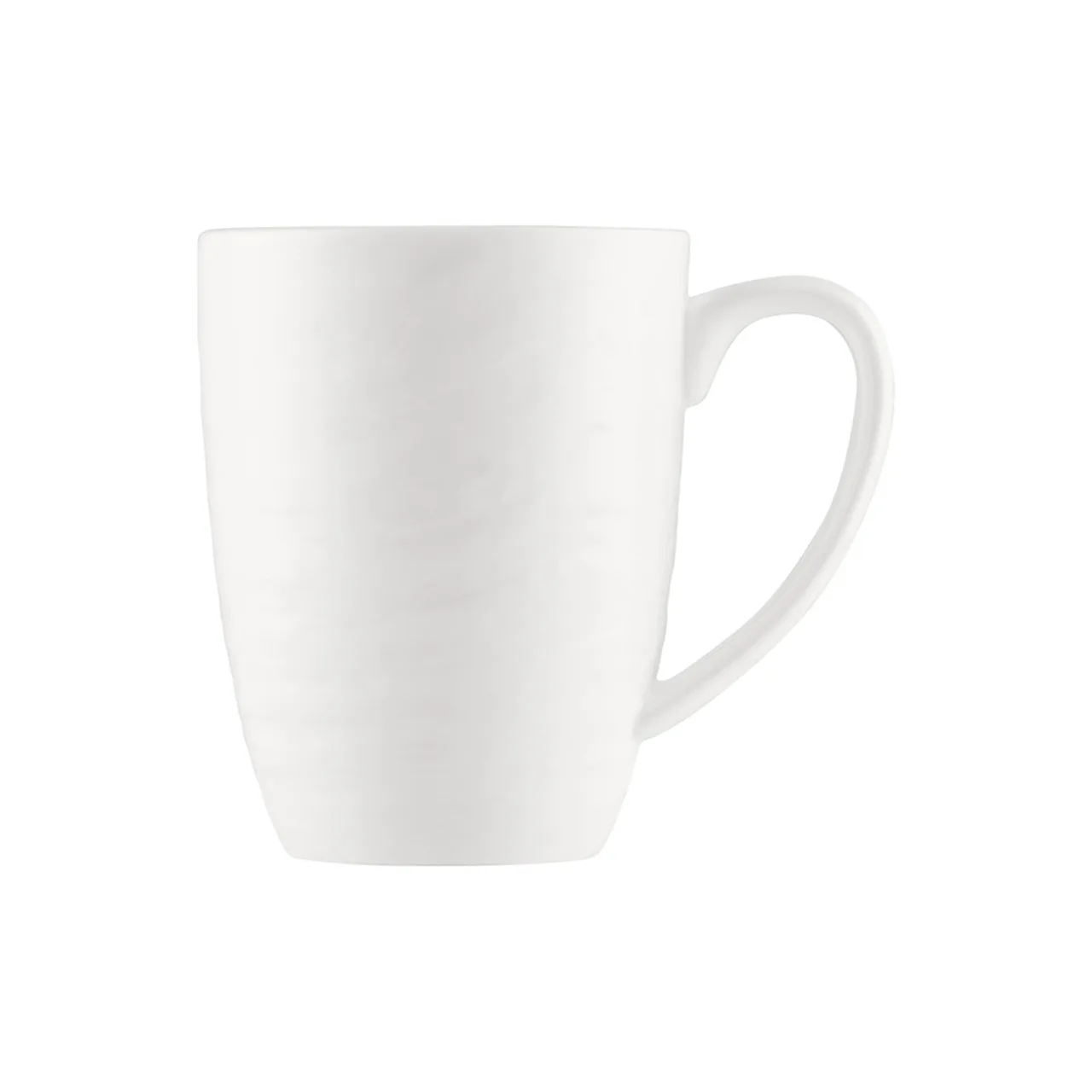 CAC China BHM-17 Bahamas Mug, 11 oz (3" Dia) Round Embossed Porcelain Bone White, 1 Dozen