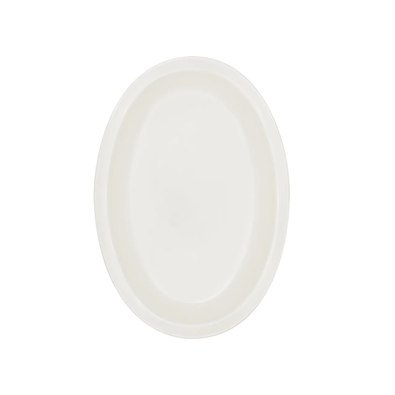 CAC China MLDNR-13 Dwight Oval Platter, 11.5"W x 8"D x 1"H, White Melamine, 1 Dozen