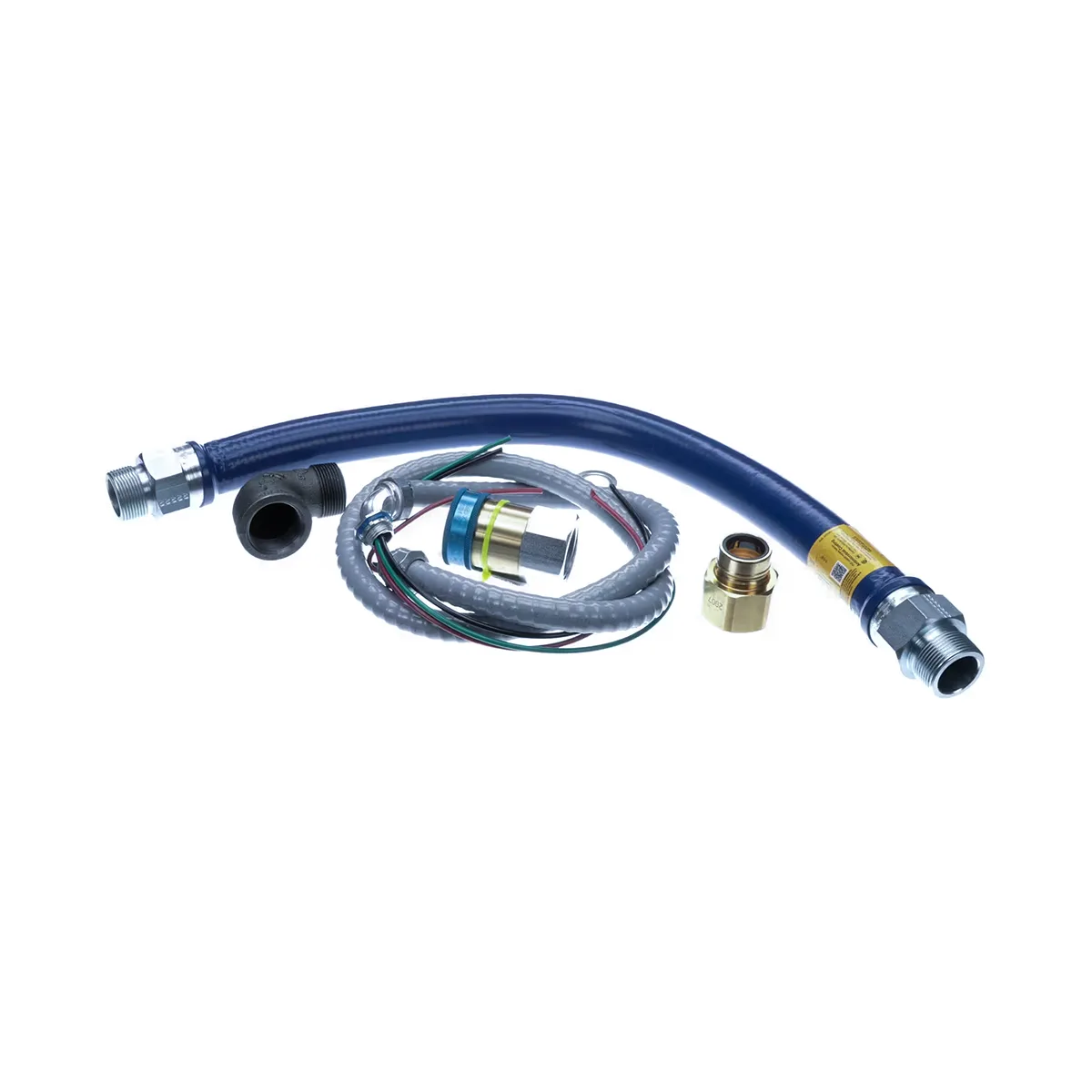 Dormont 16125BPQ36 SnapFast 36" Moveable Gas Connector Kit w/ Elbow, 1-1/4" Diameter