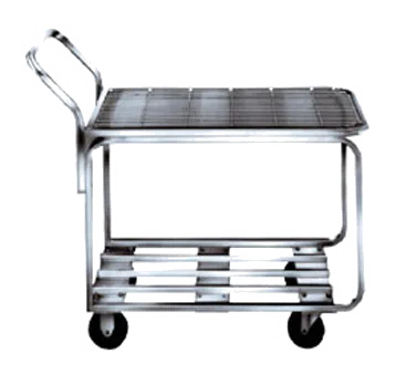 Winholt 9000-STK4 Stocking Cart, 18x44, Steel Frame, Wire Mesh Top, 400 lb, Rubber Casters