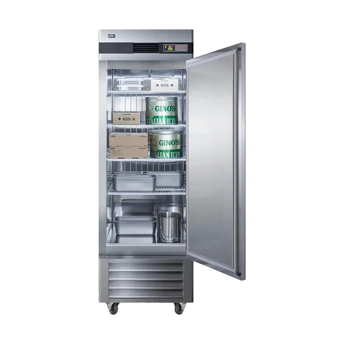 Summit SCFF237 28" One Section Reach-In Freezer w/ Right Hinged Solid Door, Stainless Steel, 23 cu. ft.