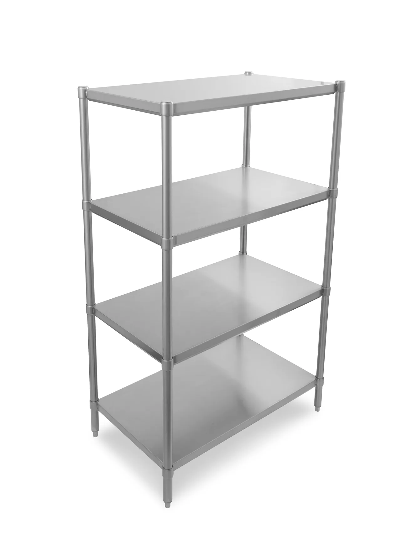 John Boos SUS-244236-2 Stainless Steel 2 Shelf Dry Storage Shelving Unit - 42" x 24" x 36"