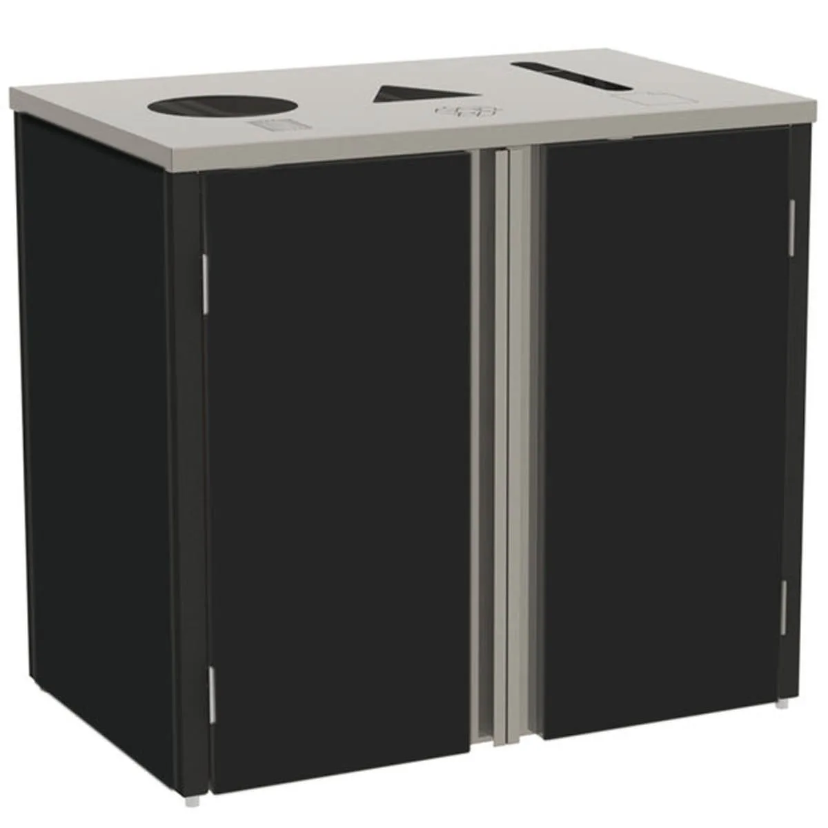 Lakeside 3315 Waste & Recycle Station, 37-1/2"W X 23-1/4"D X 34-1/2"H