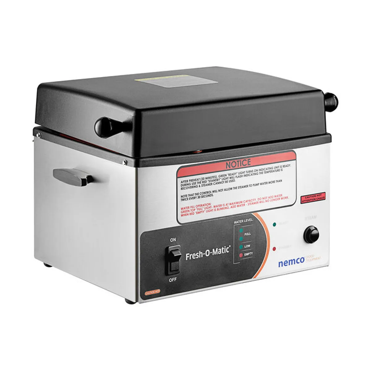 Nemco 6625B Fresh-O-Matic Countertop Steamer, Electric, Electronic Control Panel