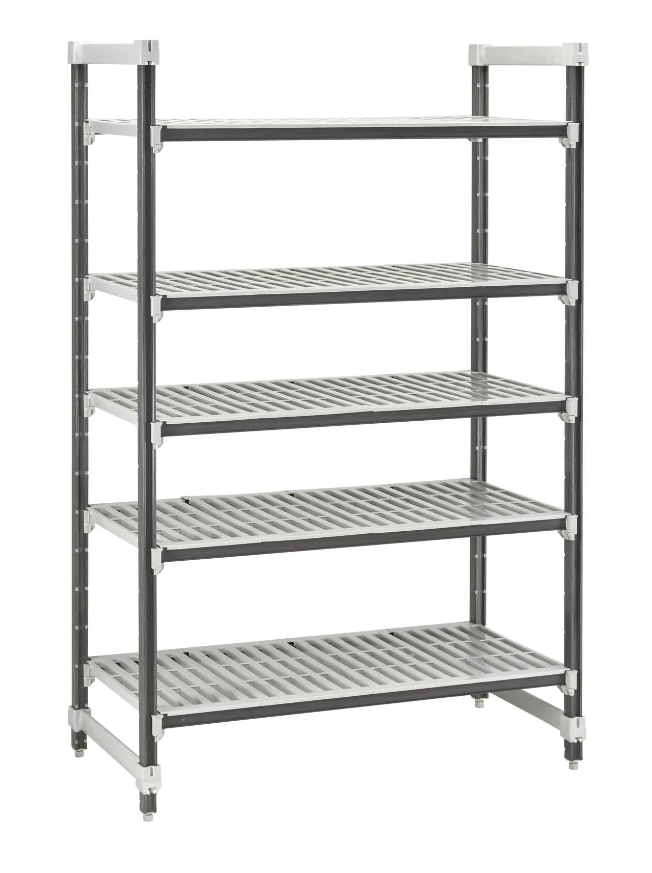 Cambro EXU213672V5480 Camshelving® Elements XTRA 5-Shelf Vented Starter Shelving Unit - 21'' x 36'' x 72''