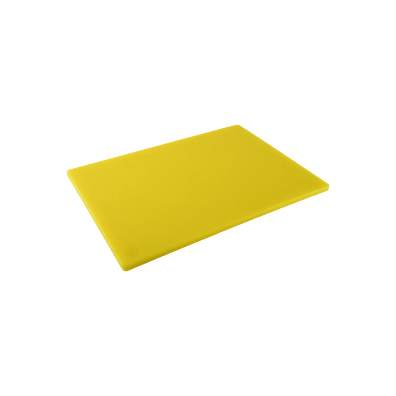 CAC China CBPH-1824Y Plastic Cutting Board, 24"L x 18"W, 1/2" Thick, Yellow, PE, NSF - 1/Case