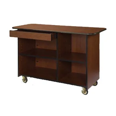 Lakeside 68110 Breakout Dining Station w/ Top Left Compartment, 1 Drawer, Adjustable Shelves