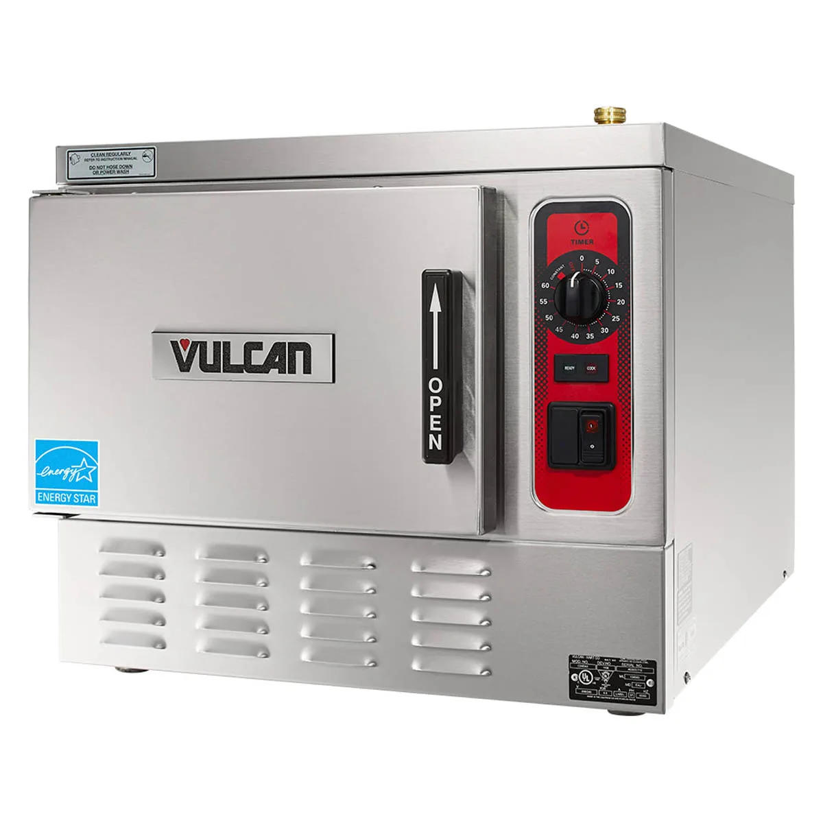 Vulcan C24EA3 PLUS 3 Pan Countertop Electric Convection Steamer w/ Basic Control, 8.5 kW