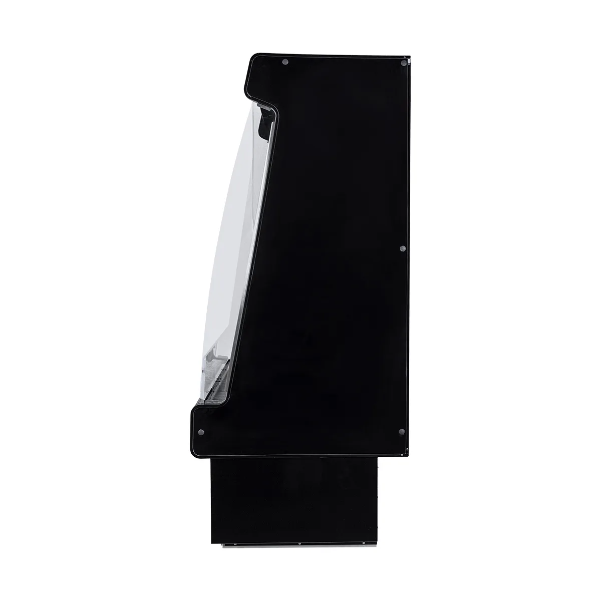 Howard-McCray SC-M32E-6-B-LED 74" Vertical Meat Open Air Merchandiser in Black, Self-Contained