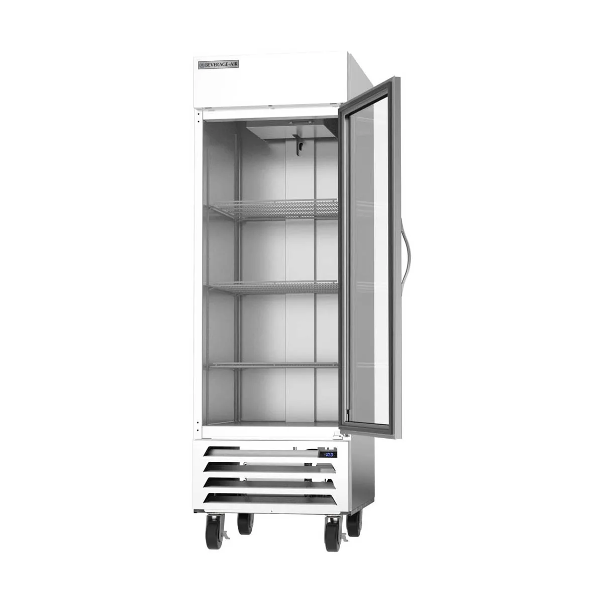 Beverage Air HBF23HC-1-G 27" 1-Glass Door Reach-In Freezer, Bottom Mount, 23.32 cu. ft., Stainless Steel