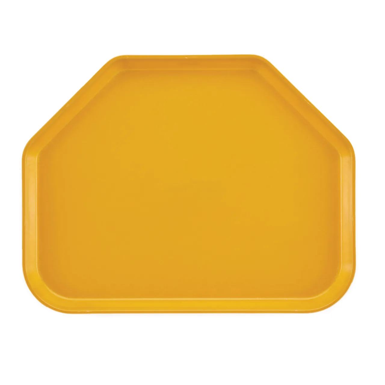 Cambro 1422TR504 Trapezoid Food Tray, 14" x 22", Yellow Fiberglass, Dishwasher Safe, Made in USA