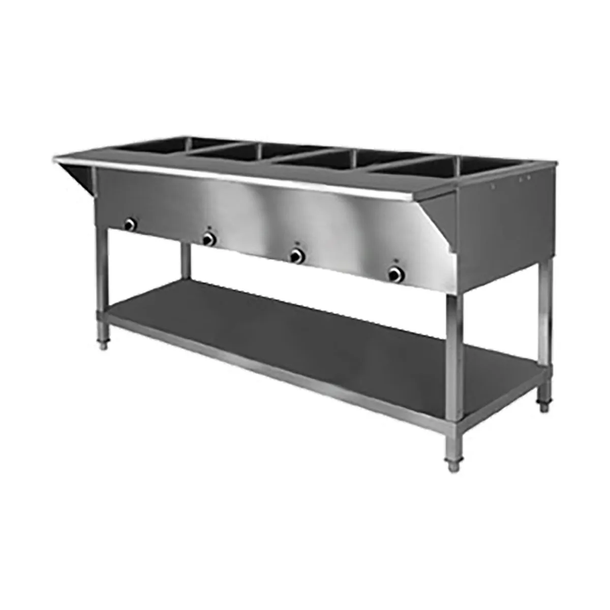 Klinger's Trading SW4H208 62" Sealed Well Electric Table, (4) Pan