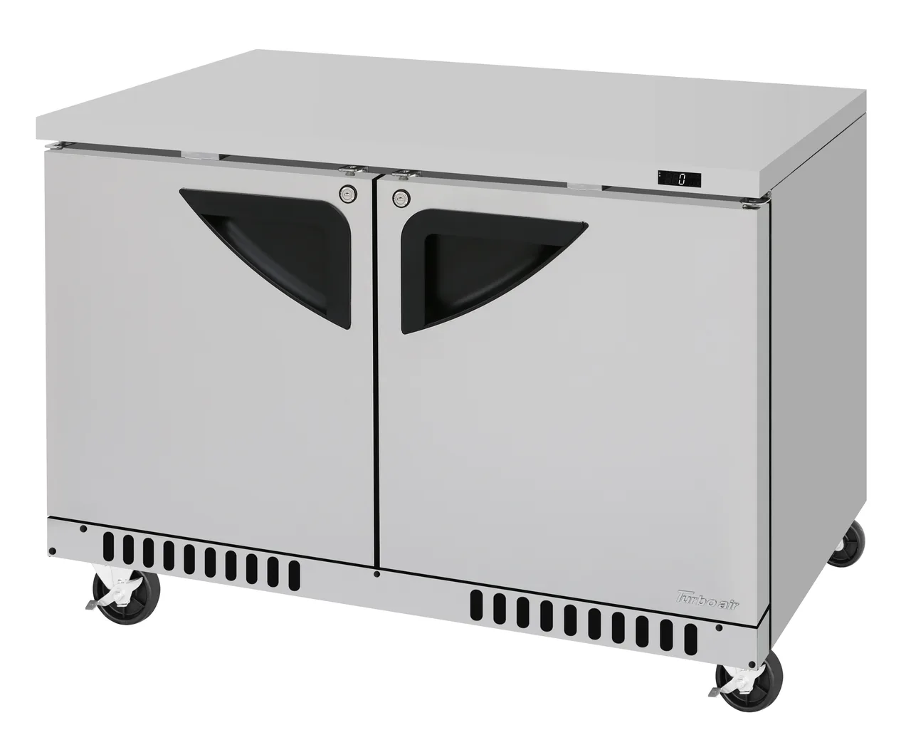 Turbo Air TUF-48SD-FB-N 48" 2-Section Undercounter Freezer w/ 2 Doors, 14.8 cu. ft.
