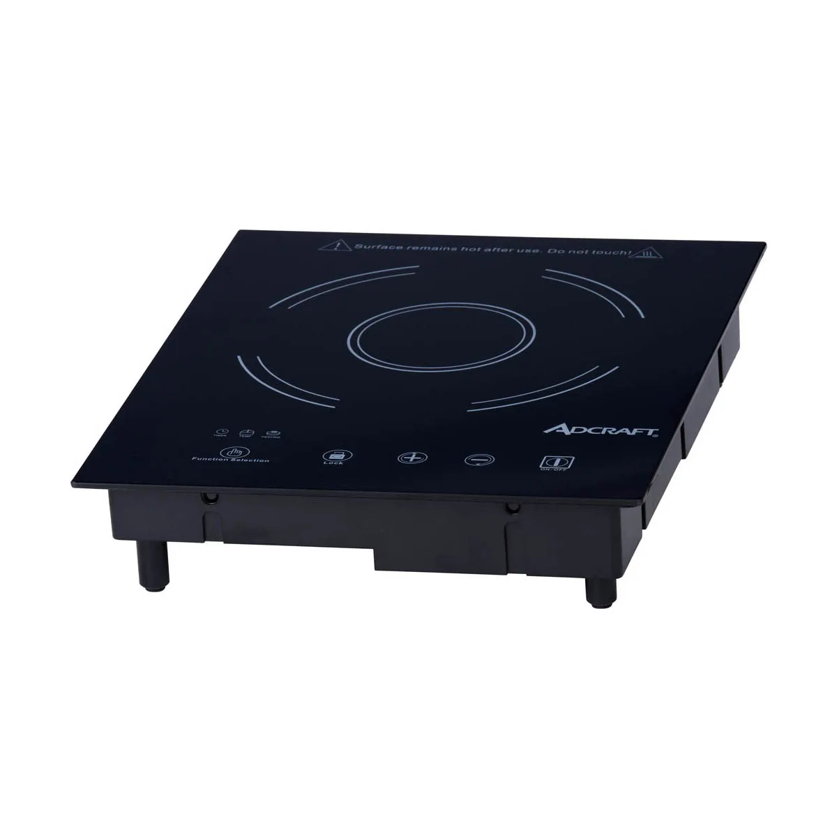 Adcraft IND-D120V Single-Burner Drop-In Induction Cooker w/ Ceramic Glass Surface