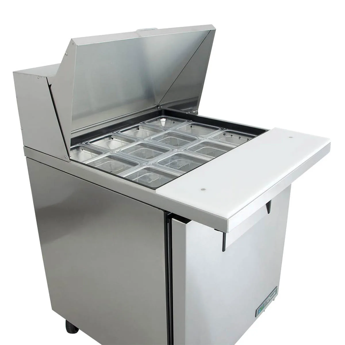 True TSSU-27-12M-C-HC 27" Mega Top Sandwich/Salad Prep Table w/ 1 Door 12 Pans