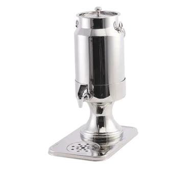Spring USA 2528-6/5 Milk Dispenser 5-1/4 Qt 18-1/2"H x7"D Plast., FA‑505 Spigot, 18/10 SS Faucet