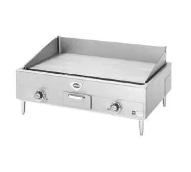 Wells G-19 36" Countertop Electric Griddle with 34.25" x 18.3" Steel Surface, Thermostatic Controls
