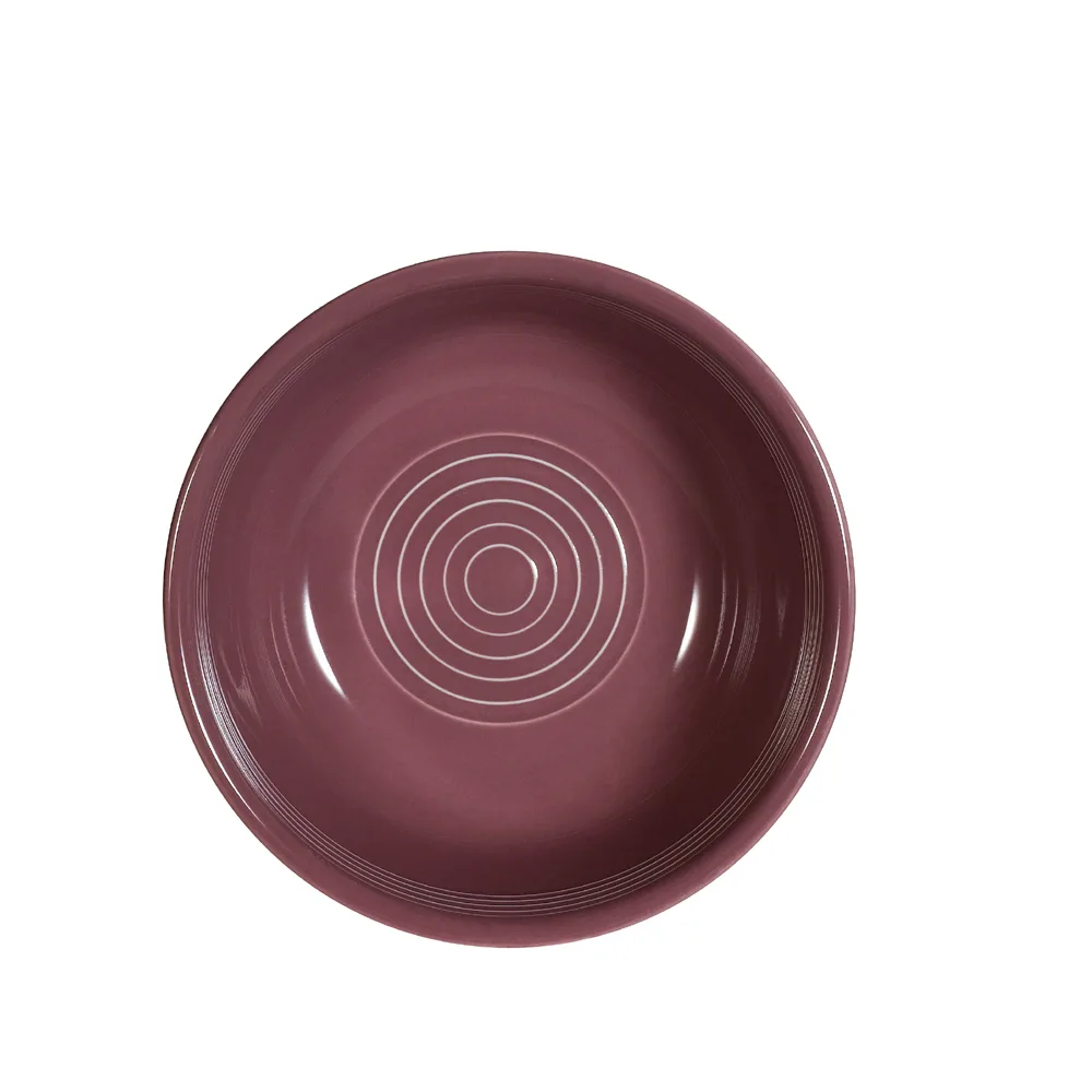 CAC China TG-18-PLM Tango Salad Bowl, 15 oz, 5-7/8" dia × 2-3/8" H, Round Porcelain Plum - Dozen