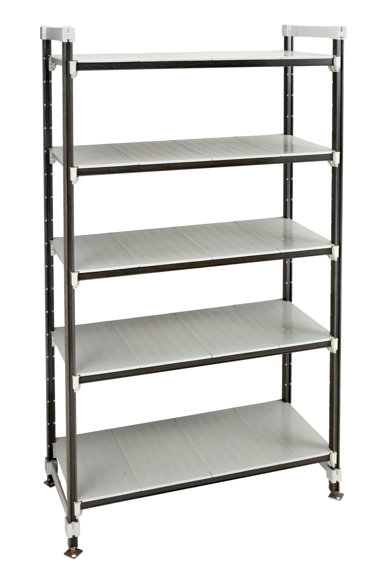 Cambro EST244281S5480 Camshelving Elements XTRA 24"D x 42"L x 81"H 2400 lbs 4-Tier Track Shelving System
