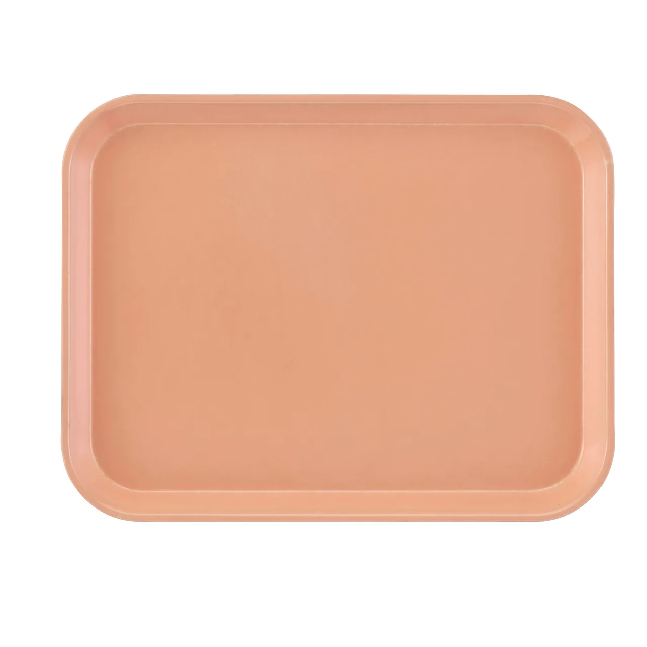 Cambro 1622117 Rectangular Tray, 16" X 22" Fiberglass, Dark Peach, NSF Certified, Dishwasher Safe