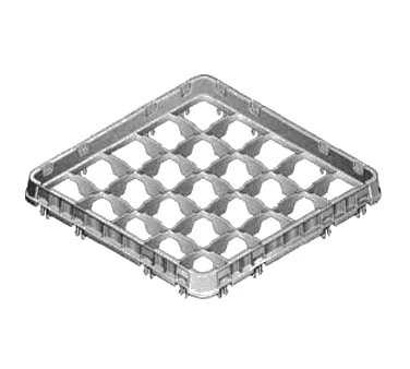 Cambro 20E2151 Half Drop Extender, Full Size, 20 Compartments, Soft Gray, 19-5/8" x 19-5/8"