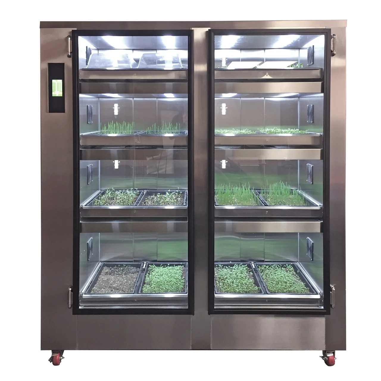 Carter-Hoffmann GC42 Gardenchef Herb & Microgreen Growing Cabinet, 65" 2-Door, 8 Zones, Stainless Steel