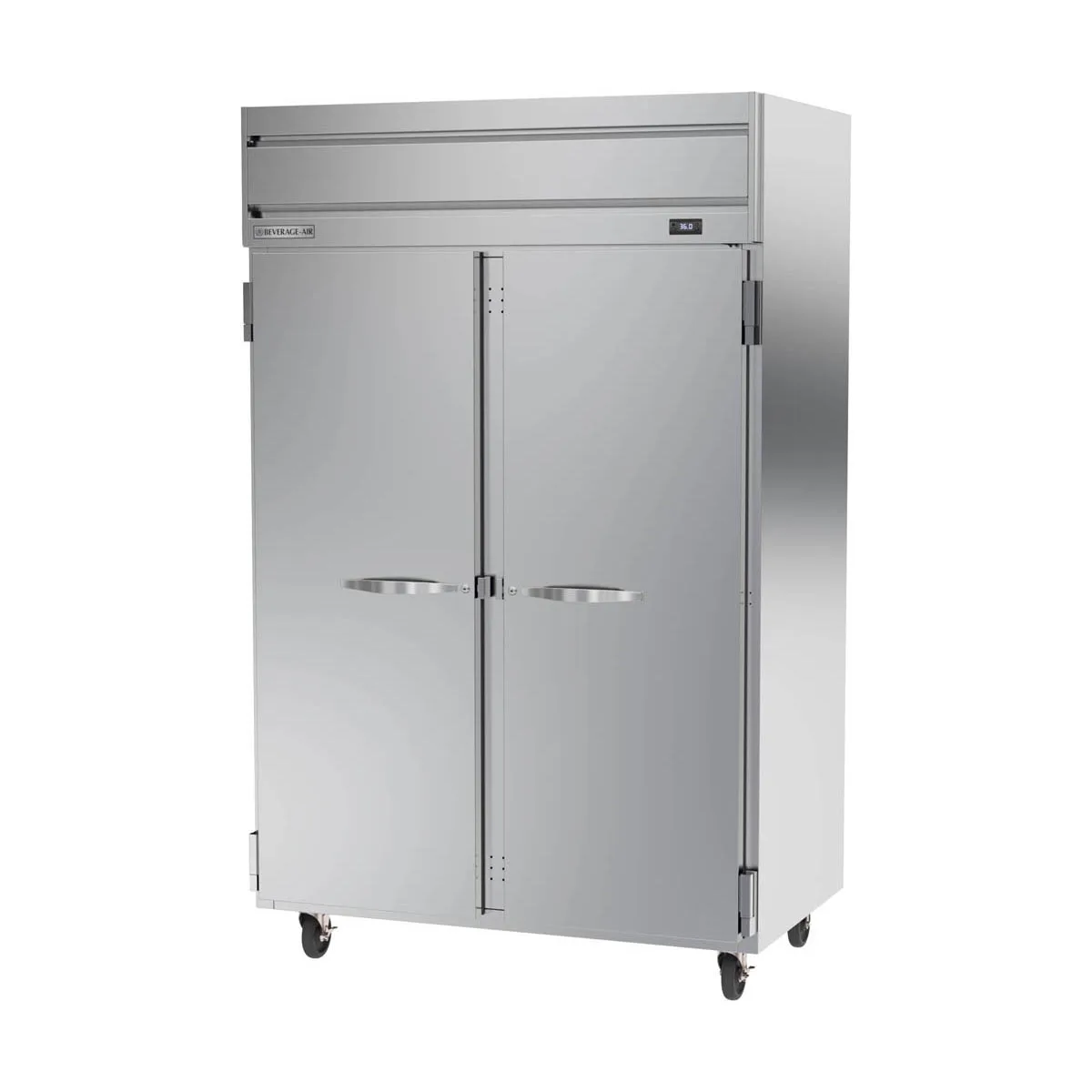 Beverage Air HRPS2HC-1S 52" 2-Section Reach-In Refrigerator w/ 2 Solid Full Doors, Top Mounted, 1/3 hp, 47 cu. ft.