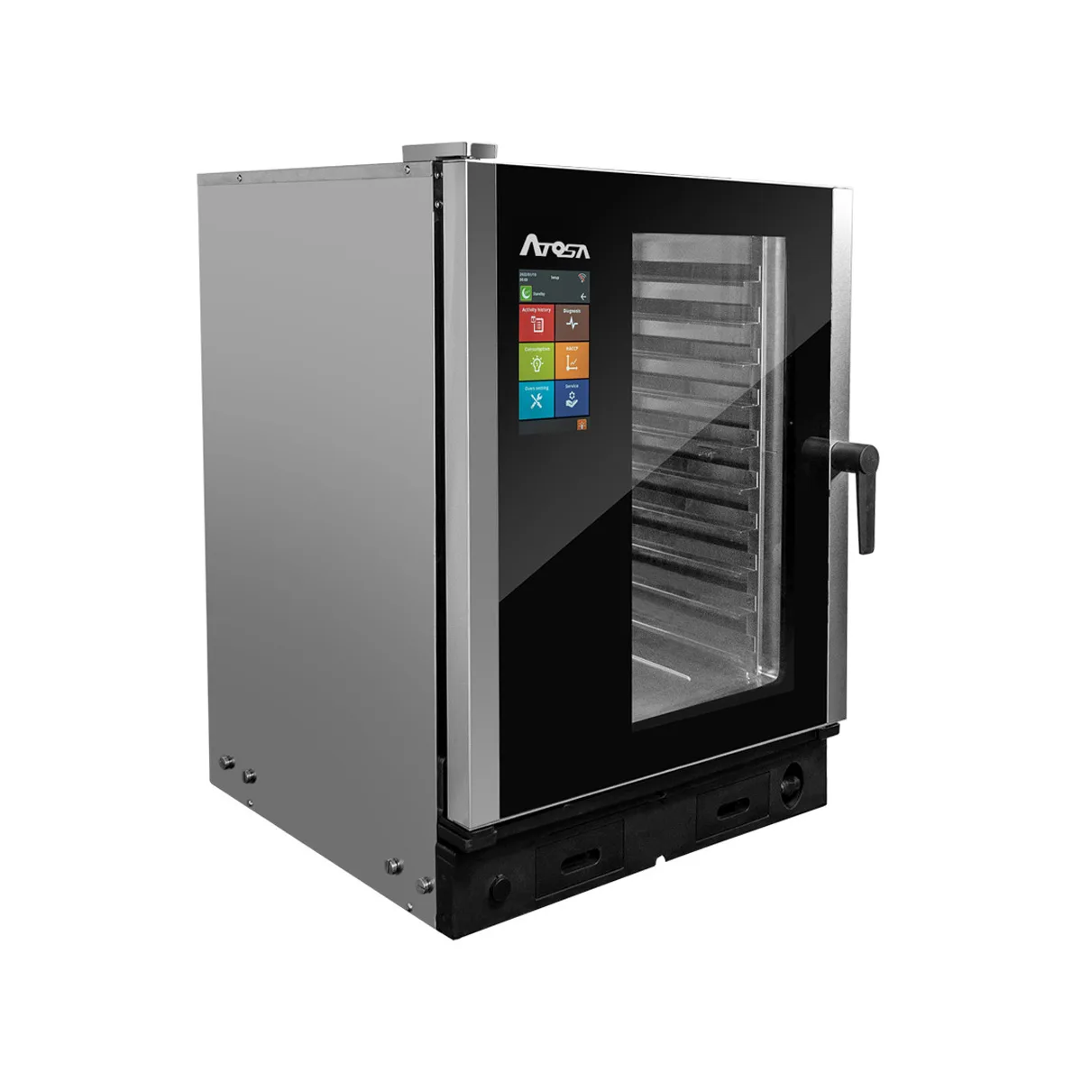Atosa USA AEC-1021 E Full Size 10 Pan Electric Combi Oven w/ Smart Touch Control, Boilerless, 208/240V