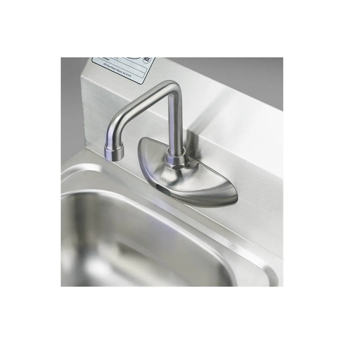 Krowne HS-67 15" Wall Mounted Hand Sink with e-Faucet & Battery Powered - 20 gauge