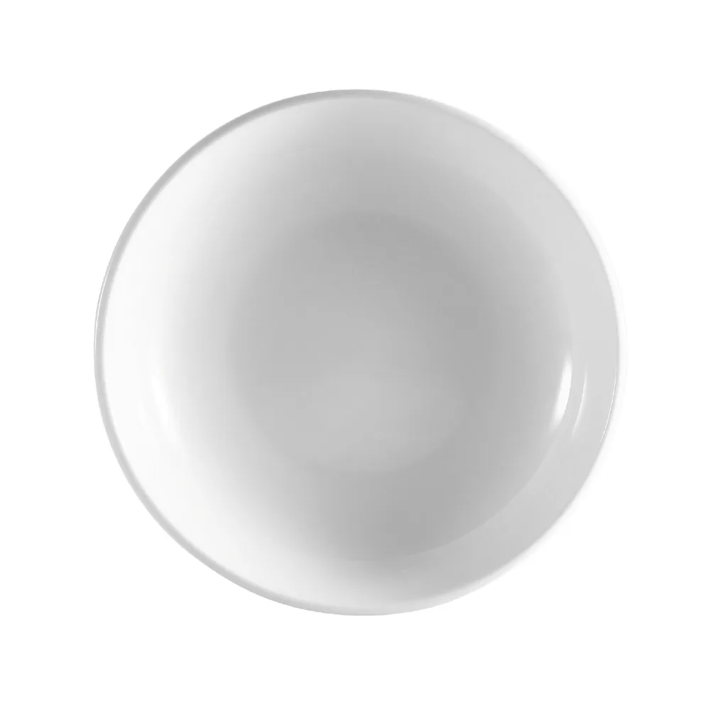 CAC China SAL-2 48 oz White Porcelain Round Salad Bowl, 10½" Dia × 2⅛" H - Dozen