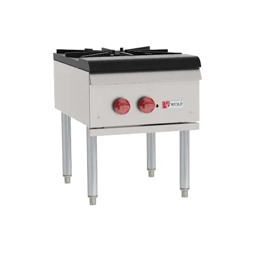 Wolf WSPR1-QS-COMMANDER 18" (1) Cast Iron Two-Ring Burner Gas Stock Pot Range