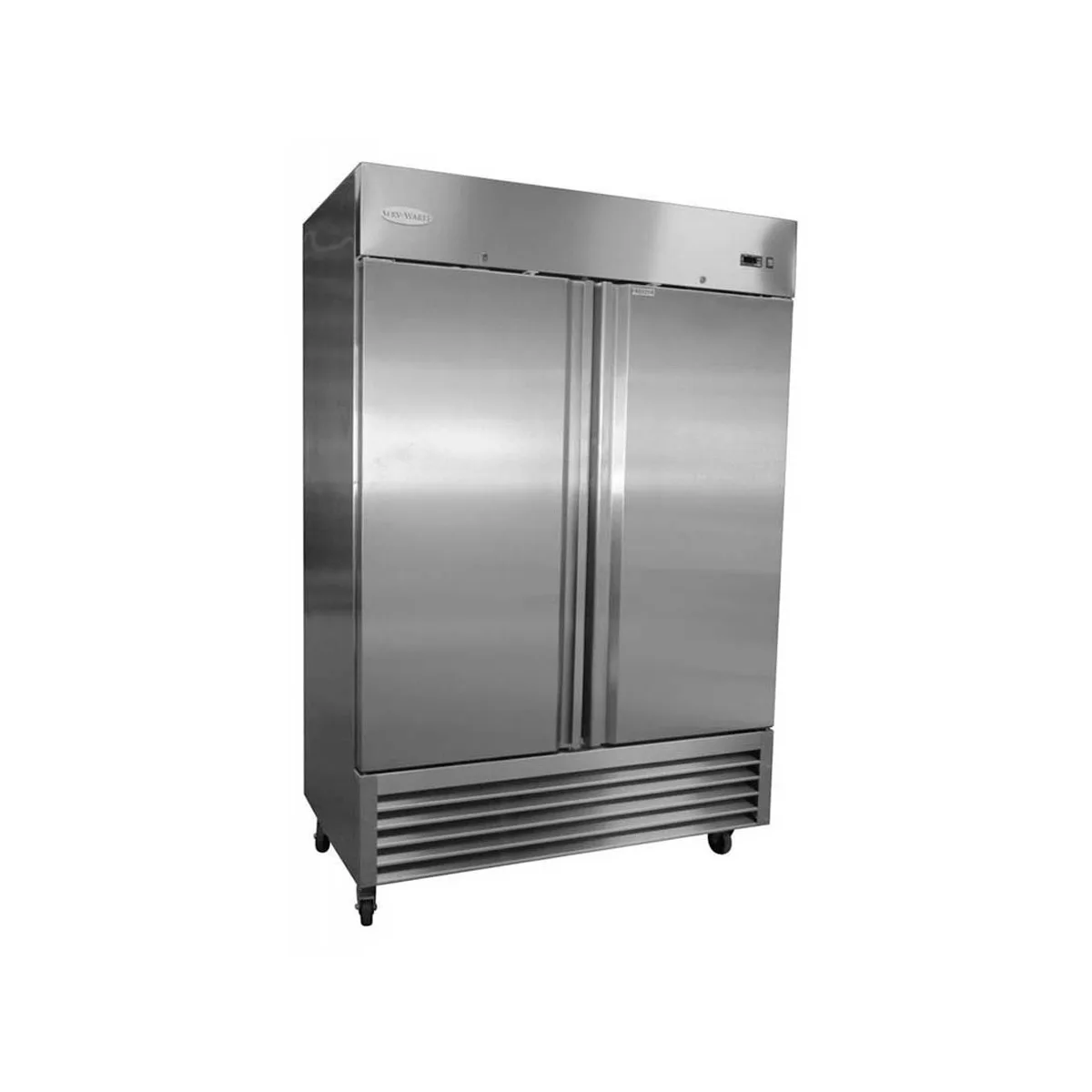 Serv-Ware RF2-HC 54" 2-Section Solid Door Reach-In Freezer, Bottom Mount, 49 cu. ft.