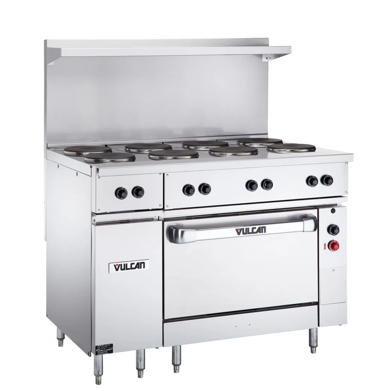 Vulcan EV48S-4HT240 Restaurant Range, Electric, 48", (4) Hot Tops