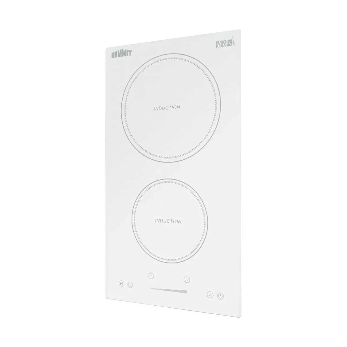 Summit SINC2B231W 12"W Induction Cooktop, 2 Burners