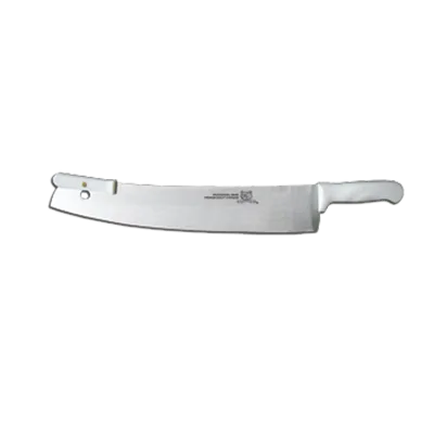 Omcan USA 11520 Pizza Rocker, 16" White Double‑Handle, Plastic Handles, Stainless Steel Blade