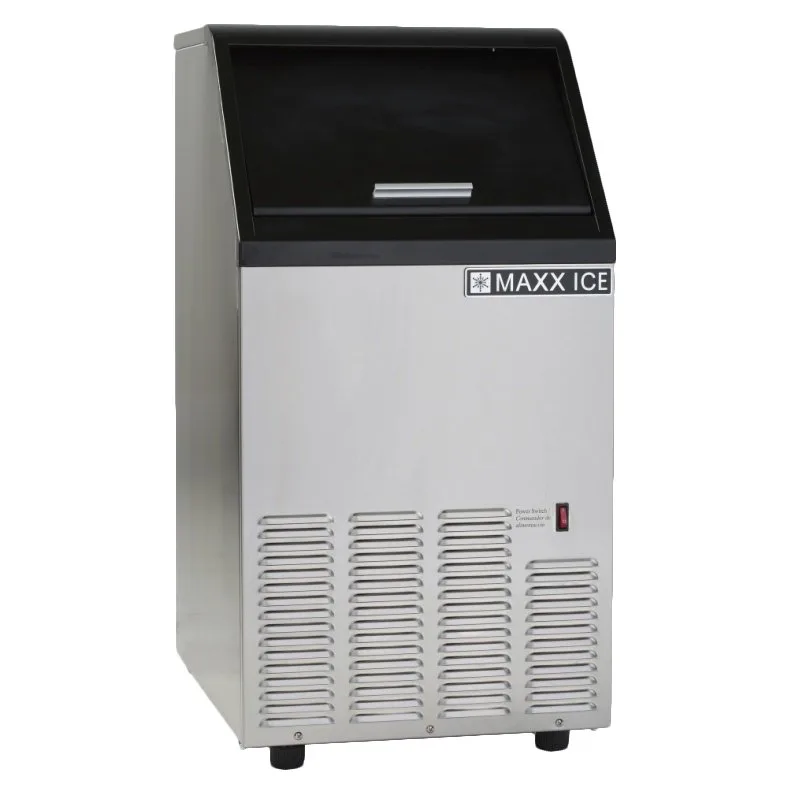 Maxx Ice MIM85H 17" Air Cooled Half Cube 88 lb Undercounter Ice Machine with 25 lb Bin