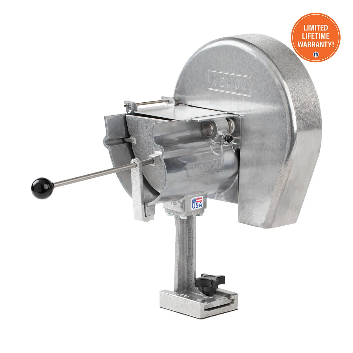 Nemco 55200AN-2 Manual Easy Slicer – 12.5" Width, 5/16" Slice, Stainless Steel Blade, Countertop Shredder