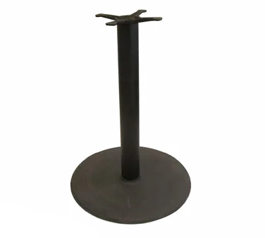 Klinger's Trading B24R Cast Iron Table Base, 24" dia., 4" Column, Dining Height, Powder Coat Finish