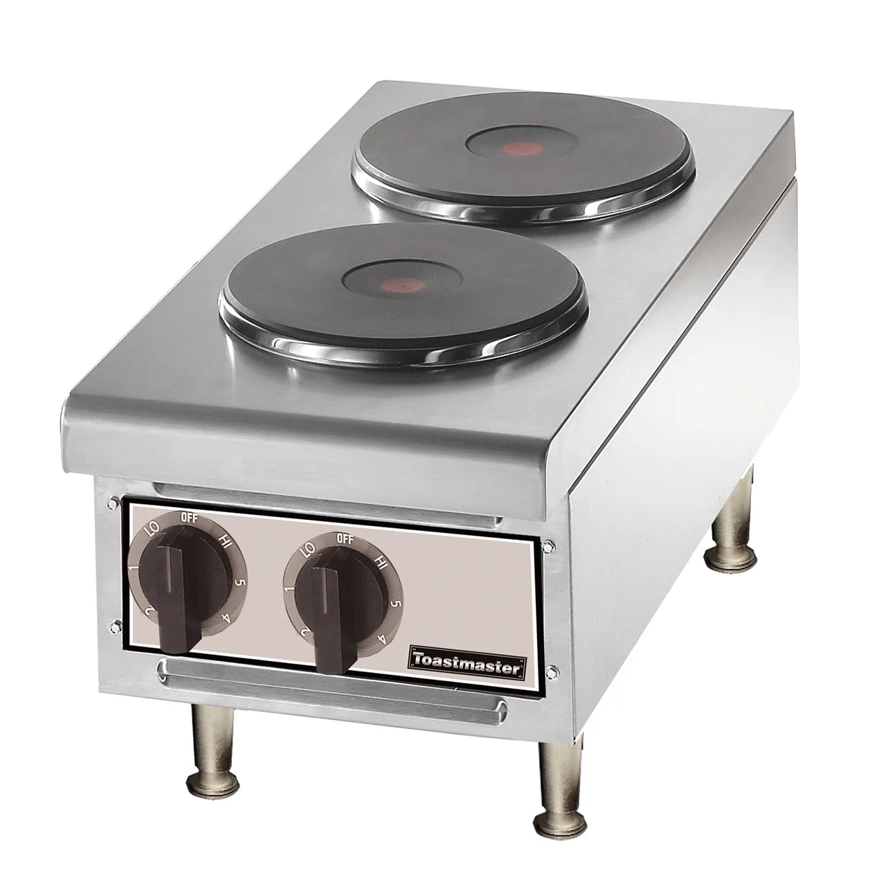 Toastmaster TMHPF 12" Electric Countertop Hotplate w/ (2) Solid Burners, Infinite Controls, 208/240v