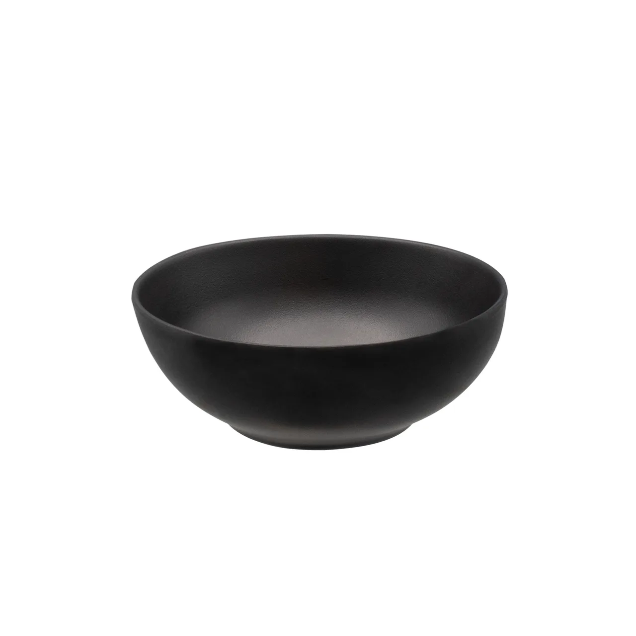 CAC China XBRW-BL5 Brunswick Bowl – 8oz, 4-1/2" Dia × 1-5/8" H, Matte Black China Bowl - Dozen