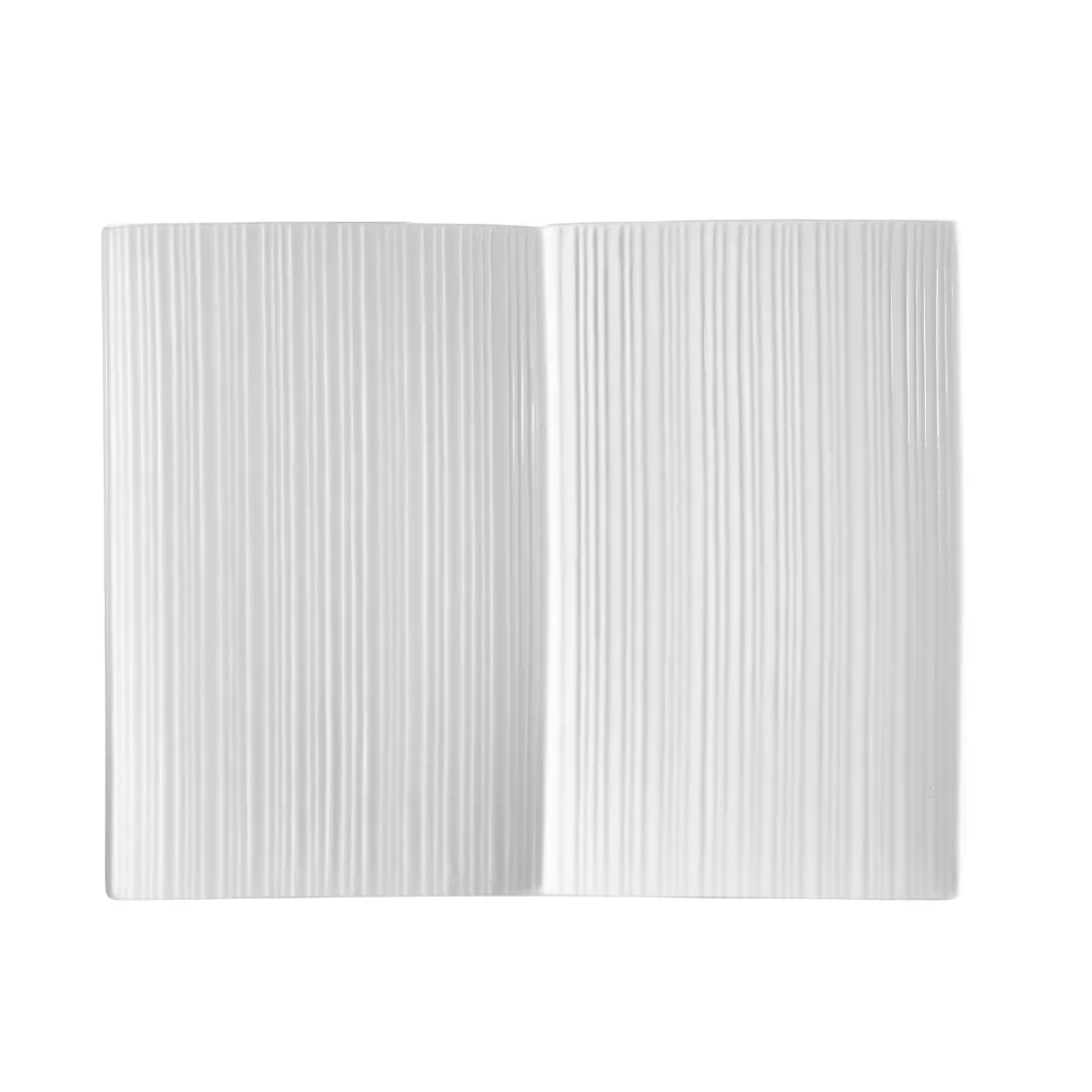 CAC China SUS-2P Divided Plate,10" x 7-7/8" x 3/4",2-Compartment Porcelain, Dishwasher Safe-1 Dozen