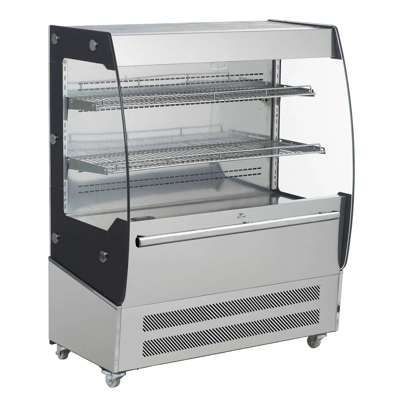Black Diamond BDVACM-200 36" Vertical Air Curtain Merchandiser, Stainless Steel, 2 Shelves, 7 cu. ft.