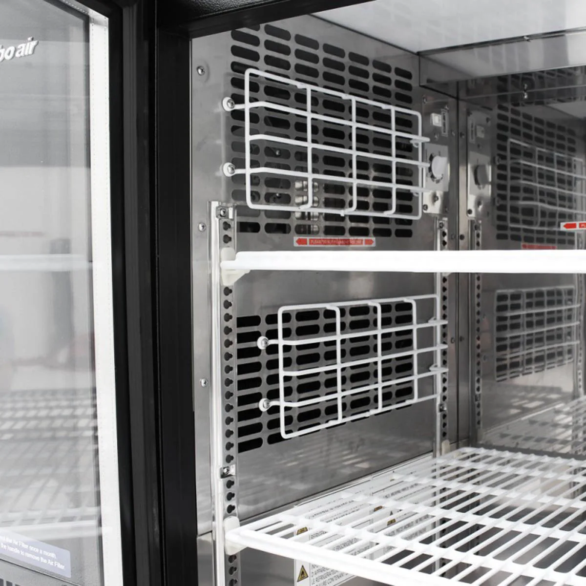 Turbo Air TBB-24-48SGD-N 49" Two Section Back Bar Cooler with Glass Door, 12.2 cu. ft.