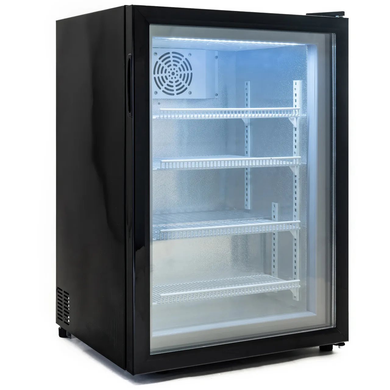 Black Diamond CDFZ-1D/3.5 21" Countertop Glass Door Freezer, 3.5 cu ft, Steel, R290, Defrost, 110V